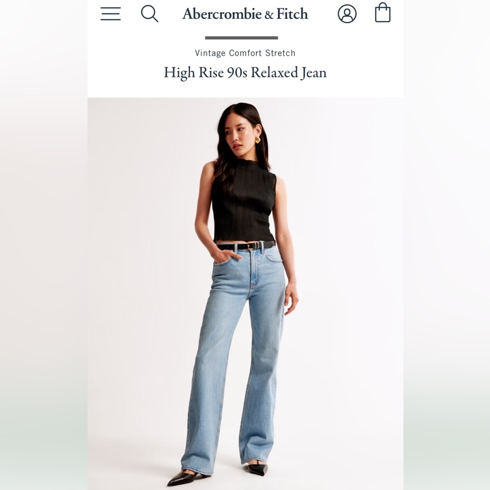 Abercrombie & Fitch High Rise 90s Relaxed Jean